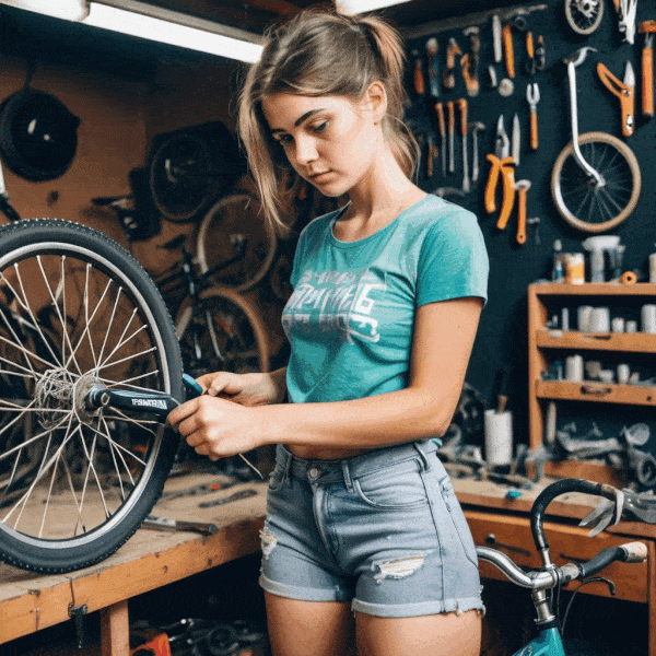 gif slider of influencers in bike shops